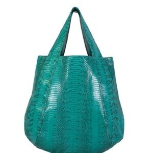 Beirn snakeskin tote just beautiful mint condition inside & out